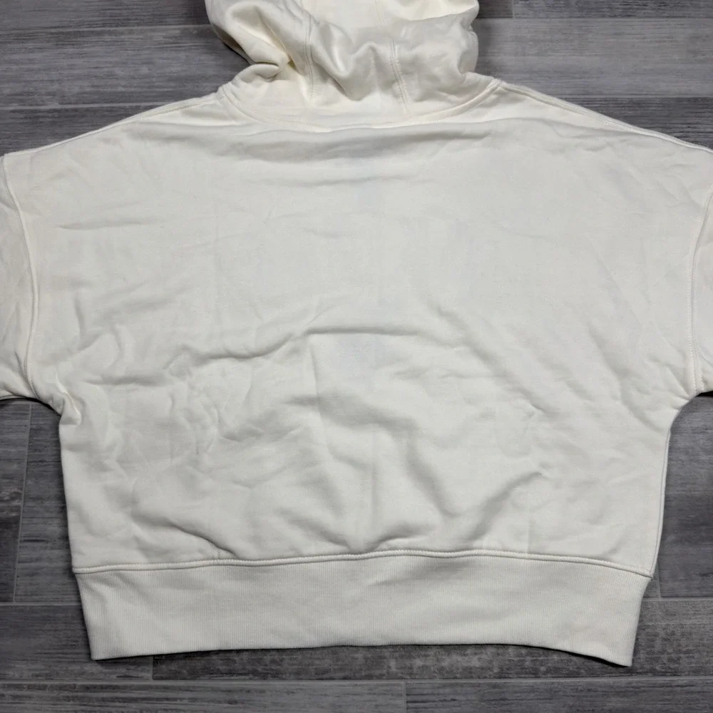 Minnesota Vikings Cropped Cream Hoodie Girl Juniors‎ Large NFL Team Apparel NEW